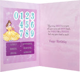 Disney Princess Daughter Birthday Card With Stickers