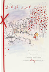 Husband Valentines Day Card With Envelope - Beautiful Design