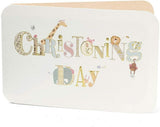 Cute Animals New Baby Christening Card