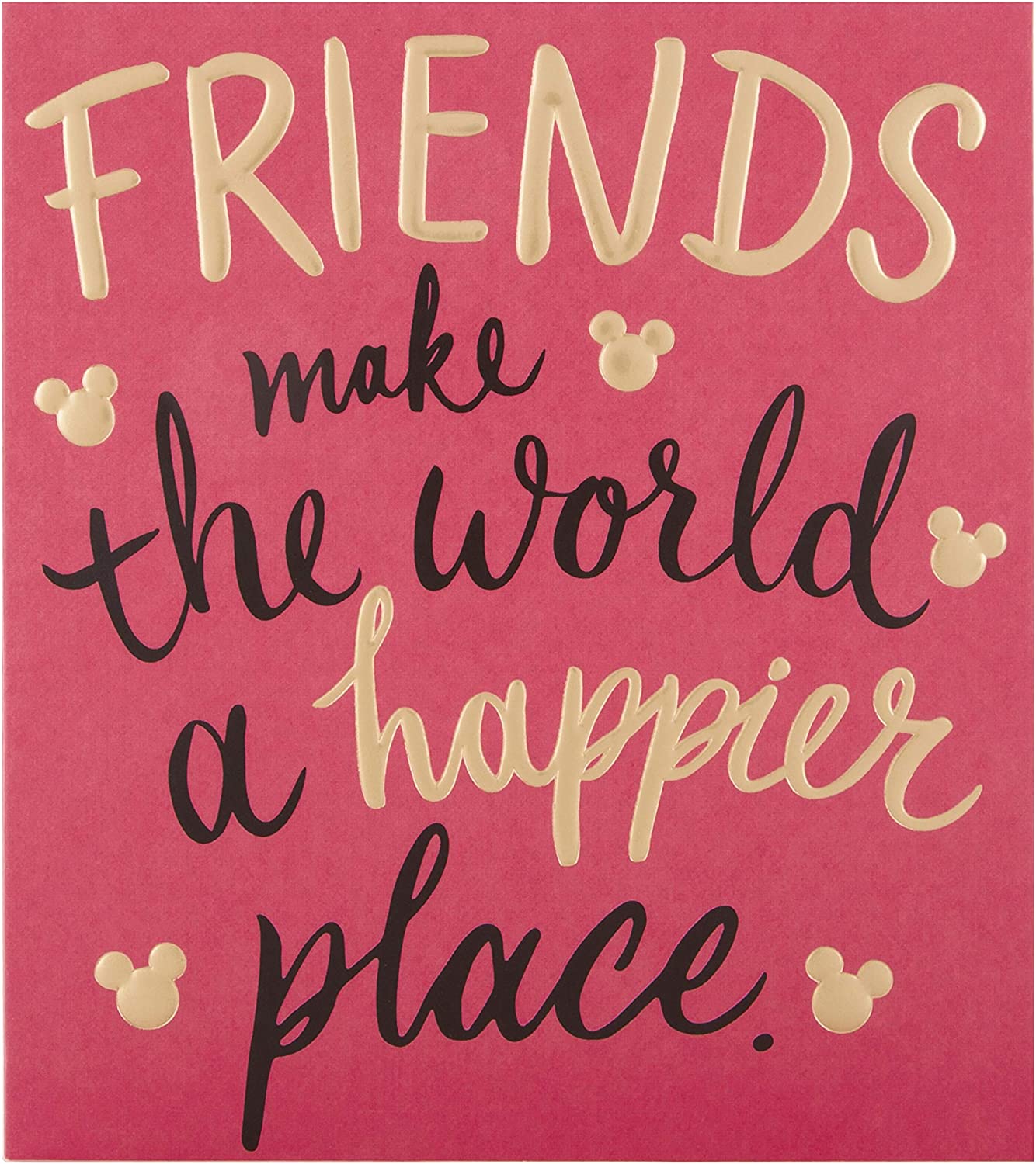 Embossed Text Design Friend Birthday Card