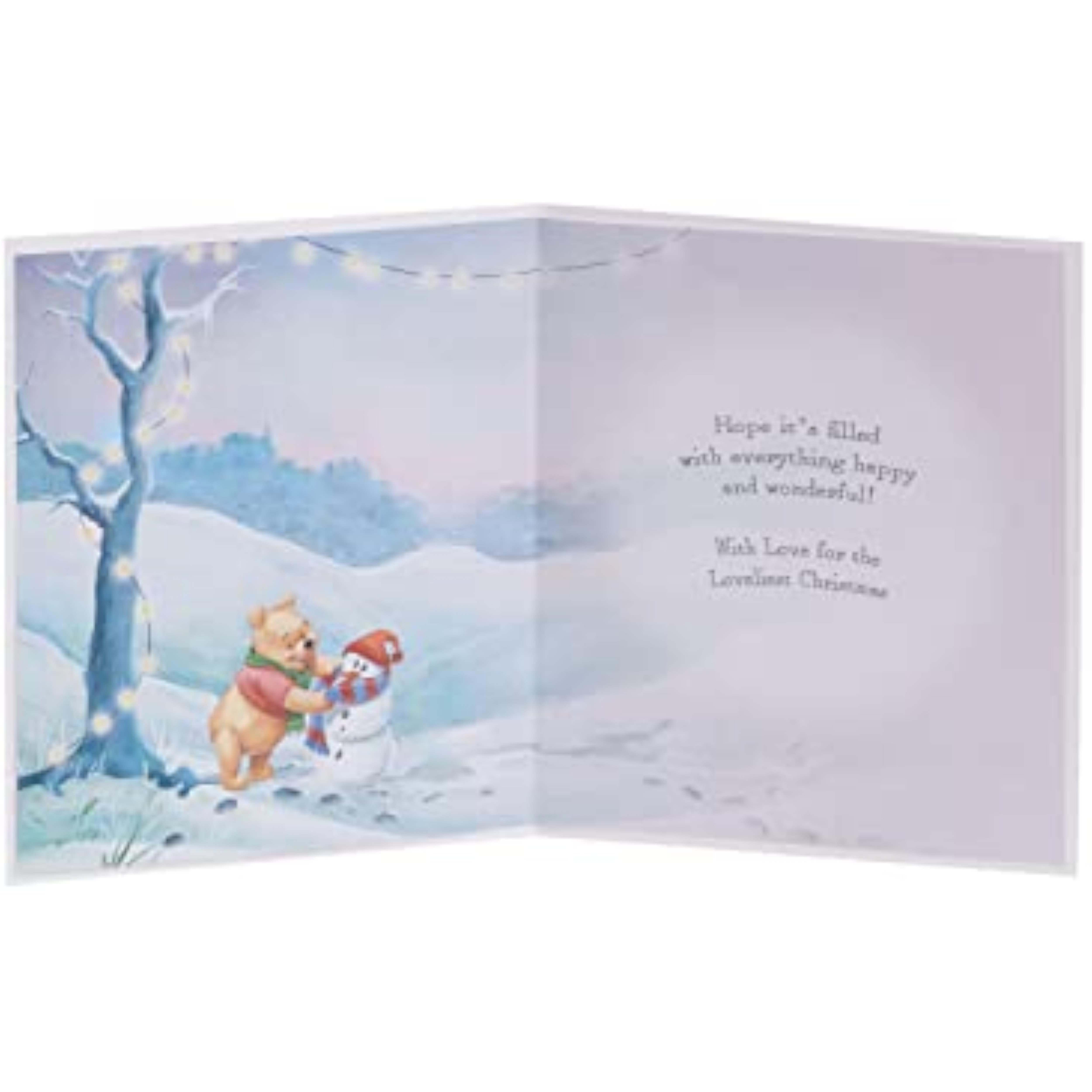 Disney Winnie The Pooh Merry Christmas to All Christmas Card
