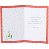 UK Greetings Christmas Card for Grandson - Festive Pattern Design
