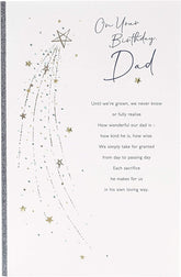 Dad Birthday Card Gift Card with Sentimental Verse