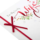 Lovely Wife Medium Christmas Card 'You're The Heart'