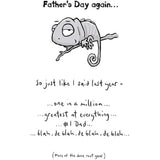 Carte Blanche Leon Funny Chameleon Father's Day Card