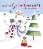 Couple Snowmen Design Special Grandparents Christmas Card