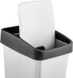 ValueX Bin Base and Roll Top Lid Metallic 48 Litre