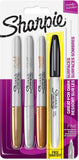 Sharpie F/Tip 4 Permanent Marker Assorted Metallic Colours