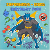 Batman Gift Wrap 2 Sheets & 2 Gift Tags & Batman Birthday Card