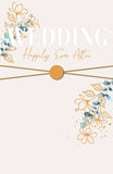 Happily Ever After Wedding Day for Couple Congratulations Card