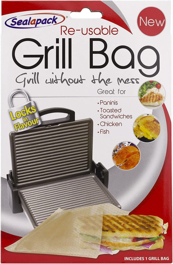 Seal a Pack Flavour Lock Grill Bags by 151 Products for kitchen and cooking, showing plastic grilling and storage bags.