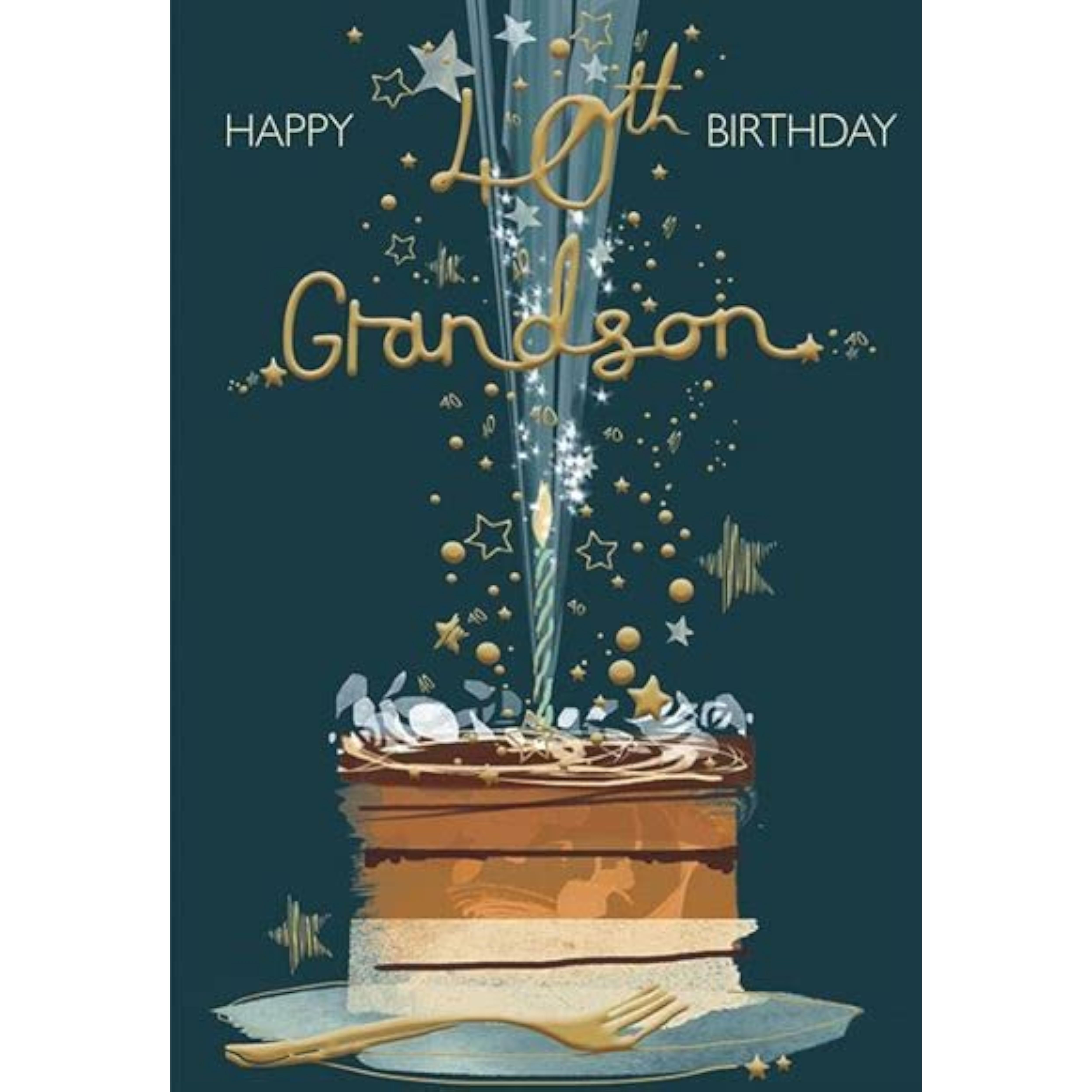 Grandson 40th Birthday Card