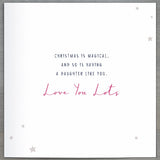 Daughter Deer in Bell Jar Pink Christmas Card