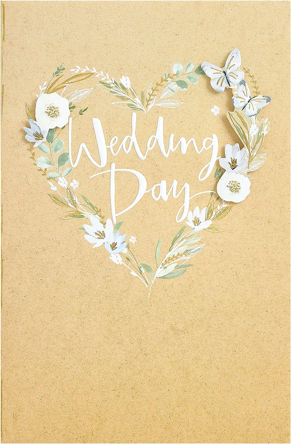 Wedding Card for Him/Her/Friend - White Flower Design