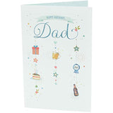 UK Greetings Birthday Card for Dad - Sweet Design, Multi, 137mm x 210mm