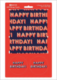 Happy Birthday Birthday Gift Wrap 2 Sheets & 2 Tags