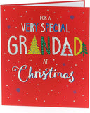 Christmas Card for Grandad Festive Lettering Design