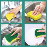 ValueX Foamback Sponge Scourer Green/Yellow (Pack 10)