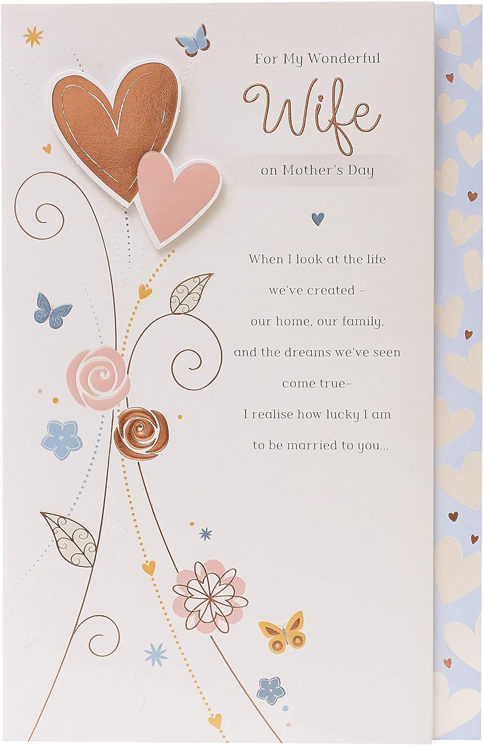 For Wonderful Wife Mother's Day Card