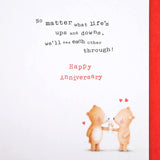 Anniversary Card, Here's To Us with Emboss Effect