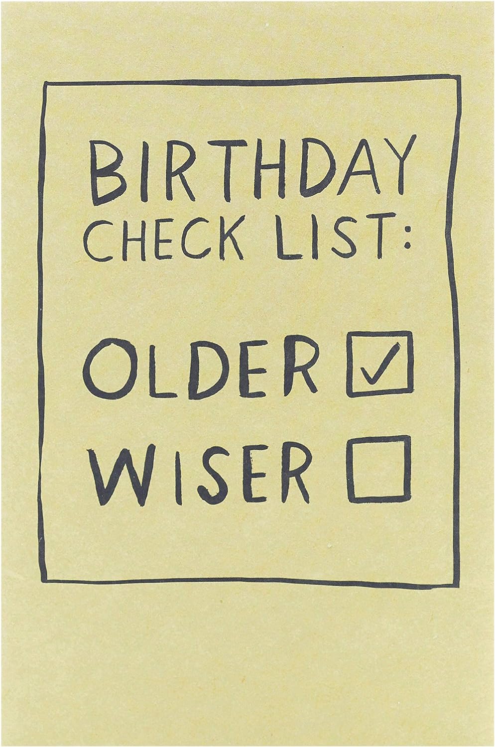 Funny Checklist Design Birthday Card