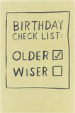 Funny Checklist Design Birthday Card
