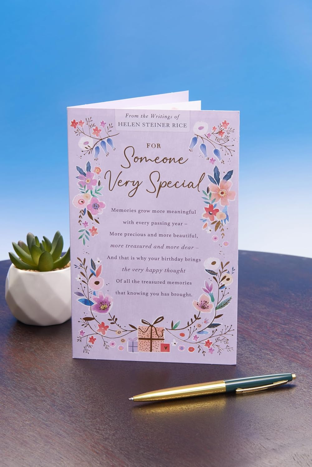 Helen Steiner Rice Birthday Card – For Someone Special with Inspirational Verse