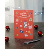 UK Greetings Christmas Card for Granddaughter - Sweet Presents Design, Multi