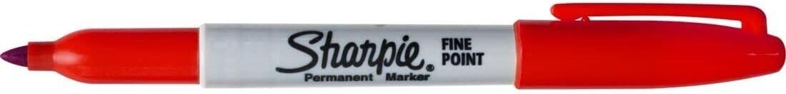 Sharpie Fine Point Red Permanent Markers Single