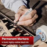 12 X Sharpie Marker Pen Permanent Fine Point - Colour: Black