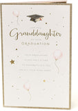 Pink Balloons And Scroll Granddaughter Graduation Card