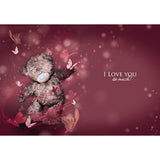 Me to You You Give Me Butterflies Bear Valentines Day Card - Tatty Teddy