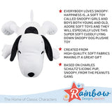 Rainbow Designs Official Peanuts - Cuddly Lying Down Snoopy Soft Toy 26cm