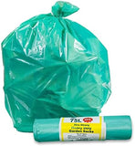 The Green Sack Medium Duty Refuse Sack Cube 737x965mm Clear (Pack 75)