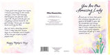 Carte Blanche Inspirational Greeting Card - You Are One Amazing Lady