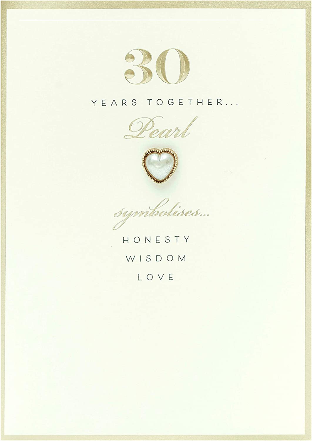 30th Anniversary Card Pearl 30 Years Together