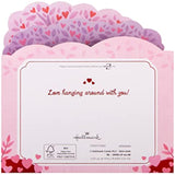 Hallmark 3D Pop-Up Valentine's Day Card - We Found Each Other Musical Design,Pink & White,25565245