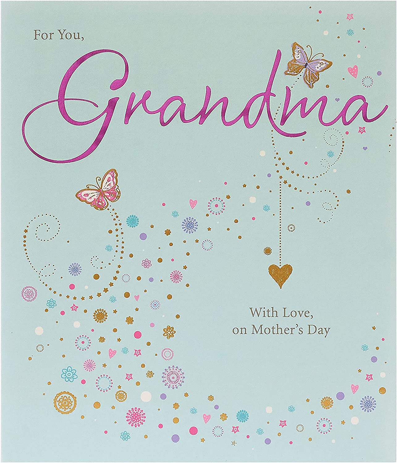 Grandma, Happy Mother's Day Card from Grandchild Mother's Day Card