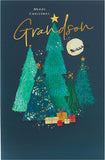 Christmas Tree Design Special Grandson Christmas Card