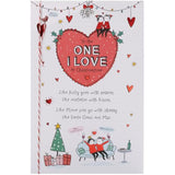 UK Greetings Christmas Card for the One I Love - Sketch Design