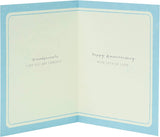 Grandparents Anniversary Card Gold Foil Finish