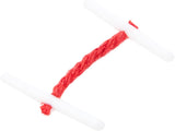 Pack of 100 5 Star red plastic treasury tags with 25mm size and plastic ends for secure labeling and organization.