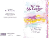 Carte Blanche Daughter Sentimental Keepsake Greeting Card - For You My Daughter