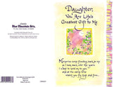 Carte Blanche Daughter Sentimental Keepsake Greeting Card - Life's Greatest Gift