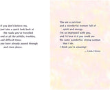 Carte Blanche Inspirational Greeting Card - Wonderful Strong Woman