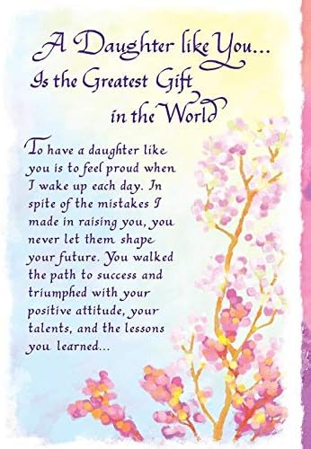 Carte Blanche Daughter Sentimental Keepsake Greeting Card - A Daughter Like You