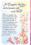 Carte Blanche Daughter Sentimental Keepsake Greeting Card - A Daughter Like You