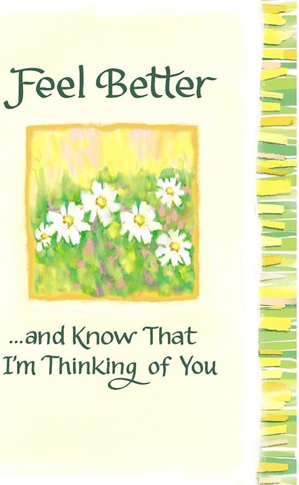 Carte Blanche Get Well Soon Greeting Card - Feel Better