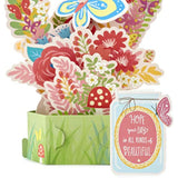 Hallmark Birthday Card - 3D Butterfly and Floral Design