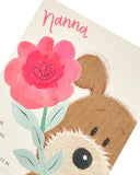 Dog & Flower Design Nanna Mother's Day Card